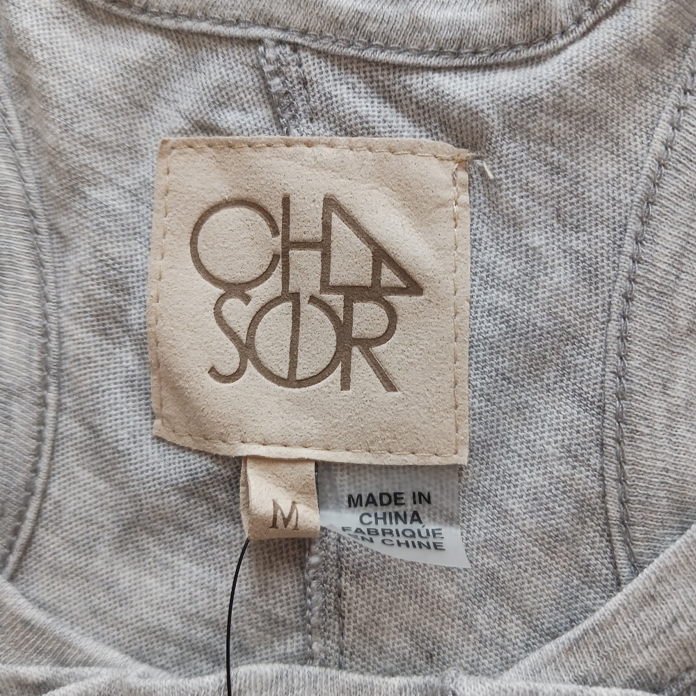 Chaser Grey Racer Back Tank Top Size Medium NWT - Picture 5 of 9